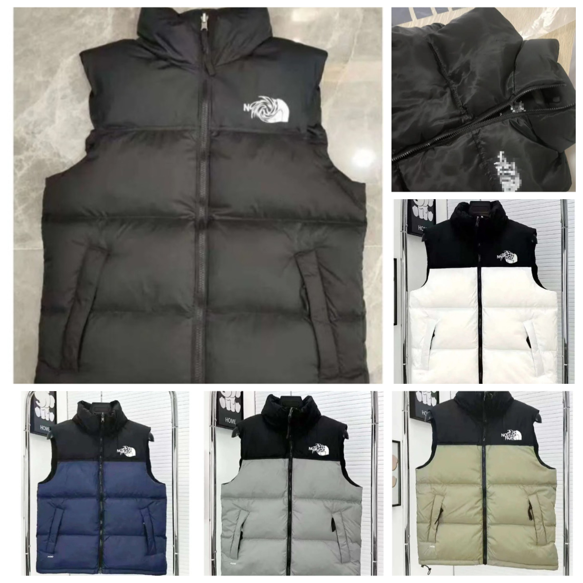 Mens Vest Designer Gilet NF Code Scan Luxury Down Puffer Jacket Unisex Couple Bodywarmer Womens Sleeveless Outdoor Warm Thick Outwear Clothing Gilet