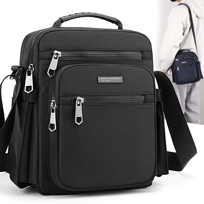 Shoulder Bags 4 Layers Room Design Men Bags Handbag High Quality Crossbody Bag For Men Stylish Men's Handbag Shoulder Bag With Bottle Pocket H2