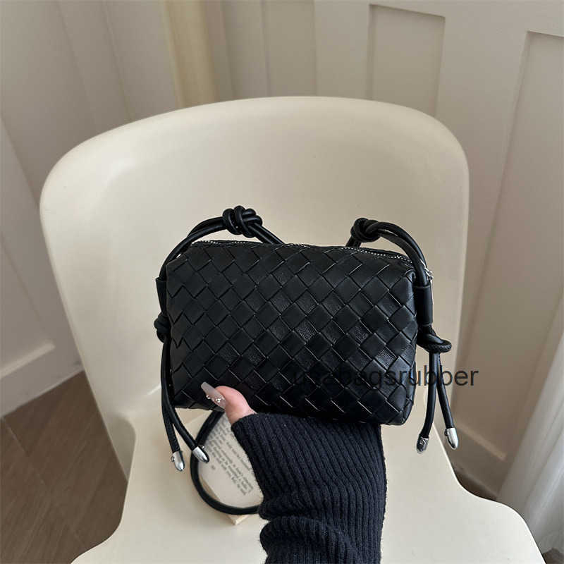 Chic Designer Style 2026 new woven bag for women trendy and versatile crossbody bag soft diamond patterned shoulder bag and underarm bag