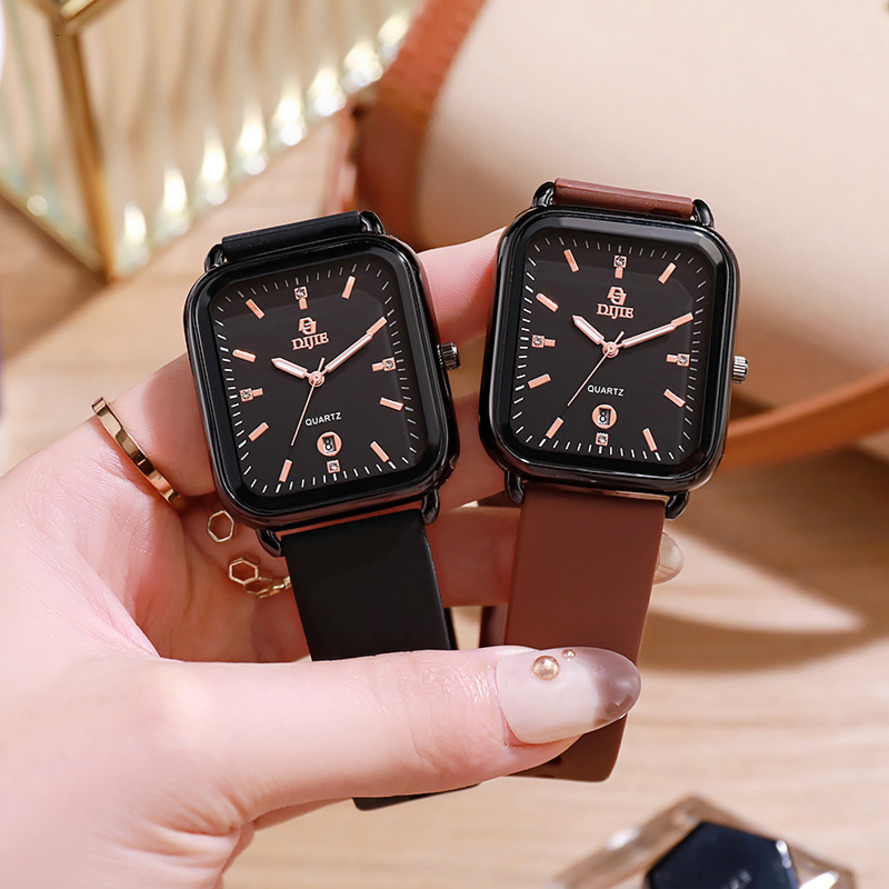 With quartz Large Dial, Square Shape, Fashionable Light Luxury, Flattering For The Complexion, Quartz, Niche And Versatil ljh654