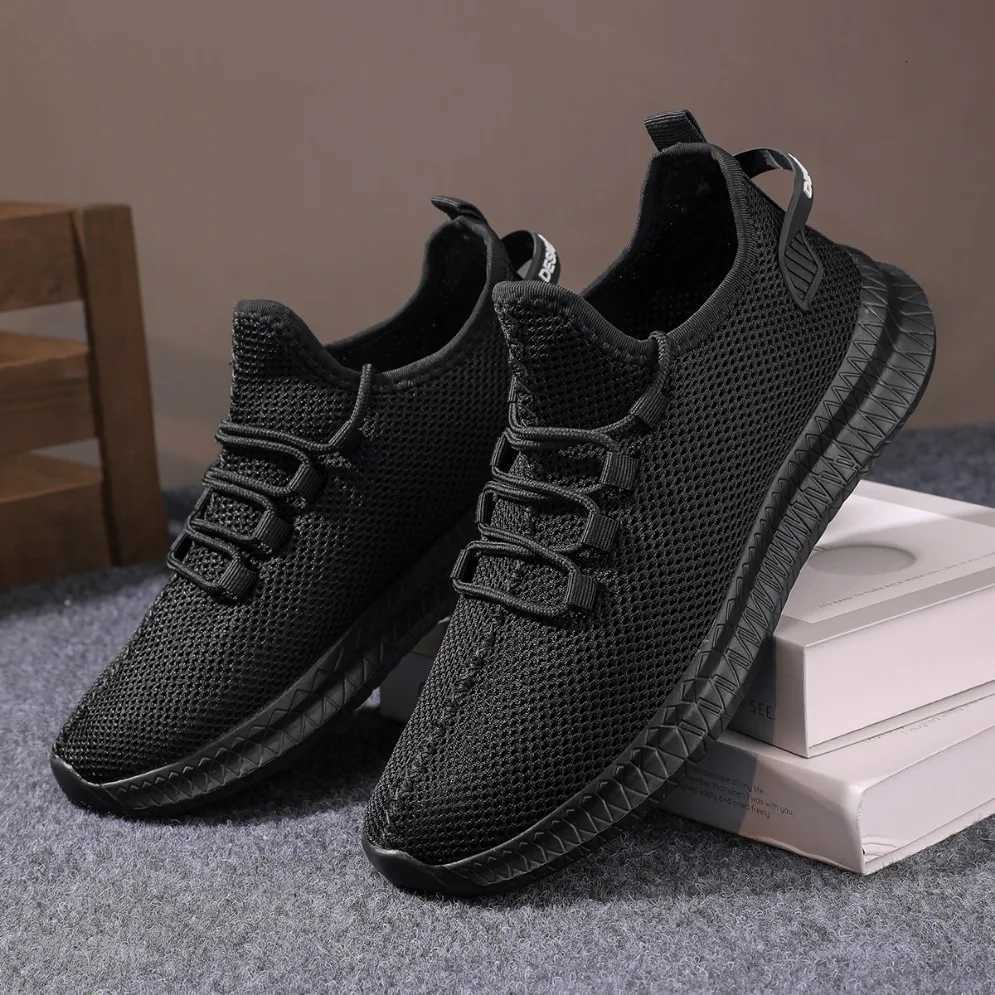 Casual Shoes 2026 Men's Non-Slip Casual Sneakers Breathable Outdoor Jogging Training Hiking Sports Running Outdoor Weave Knit Lace Up Shoes H26