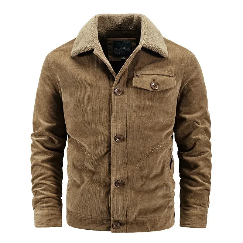 Men Corduroy Winter Coats Slim Down Jackets Warm Parkas Casual Jaquetas Fashion Male Thicker Outwear Winer Jackets Size 6XL 261015