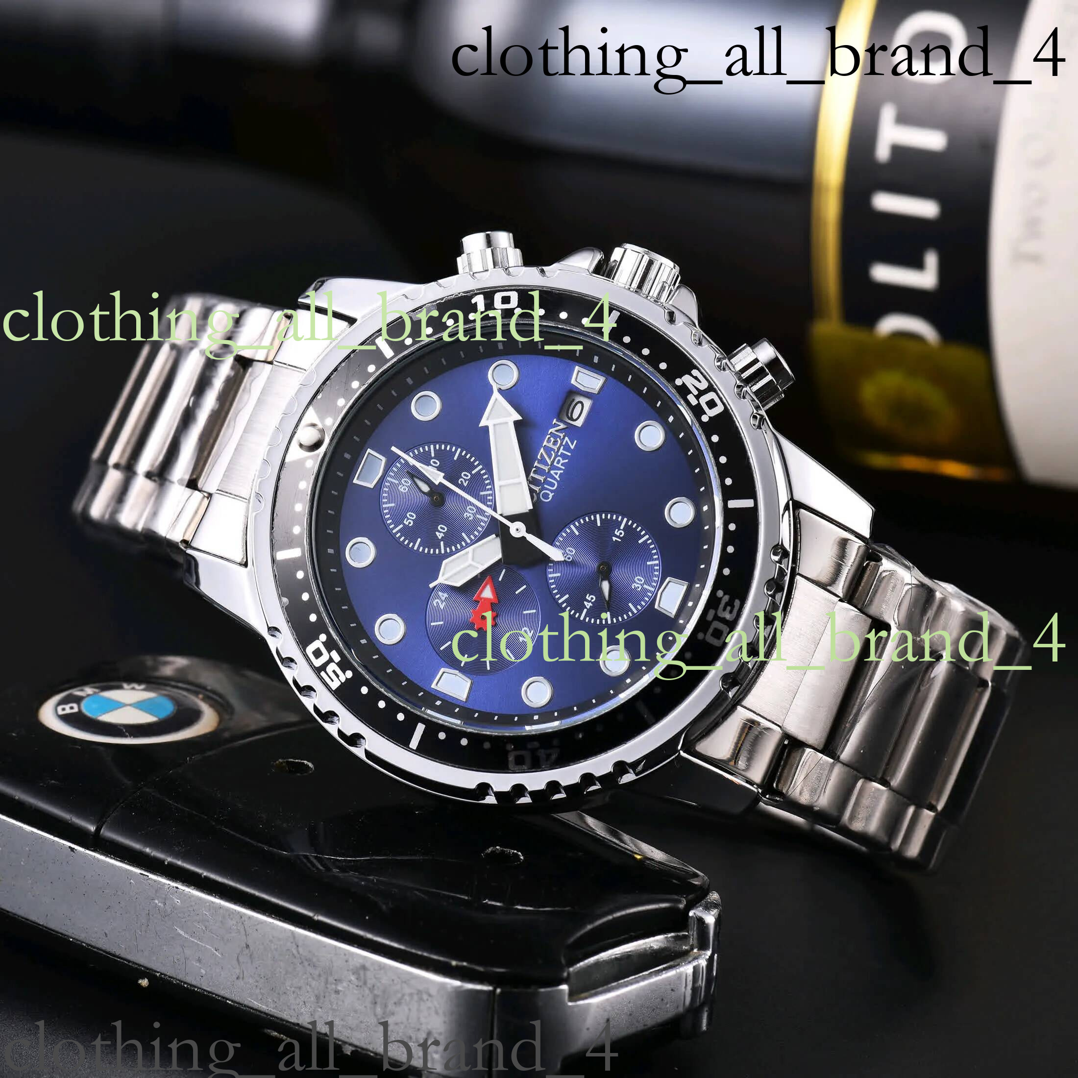 Citize Watch Men Luxury Trend Citi Quartz Calendar Waterproof Multi Function Fancy Round Stainless Automatic Date Designer High Quality Mens Citizen