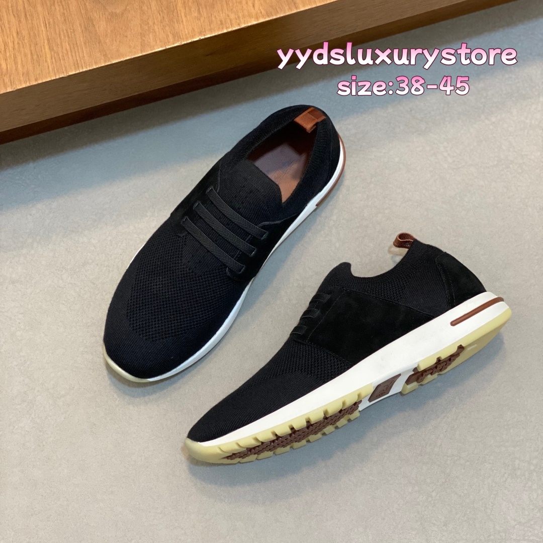 Designer Shoes Men Slip on Sneakers Breathable Knitted Upper Casual Walking Shoes for Men Comfort Non slip Rubber Sole Fashion Daily Footwear