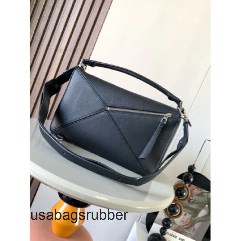 Origami Satchel Unisex Leather Geometric Handbag Shoulder Bag Crossbody High Quality with Multi-Panel Construction