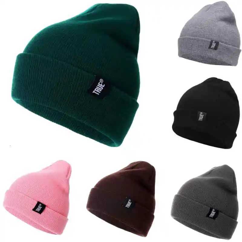 Beanie/Skull Caps Pure Color Brief 10 Colors Casual Beanies for Men Women Fashion Knitted Winter Hat Solid Hip-hop Skullies Hat Bonnet Unisex Cap Q2