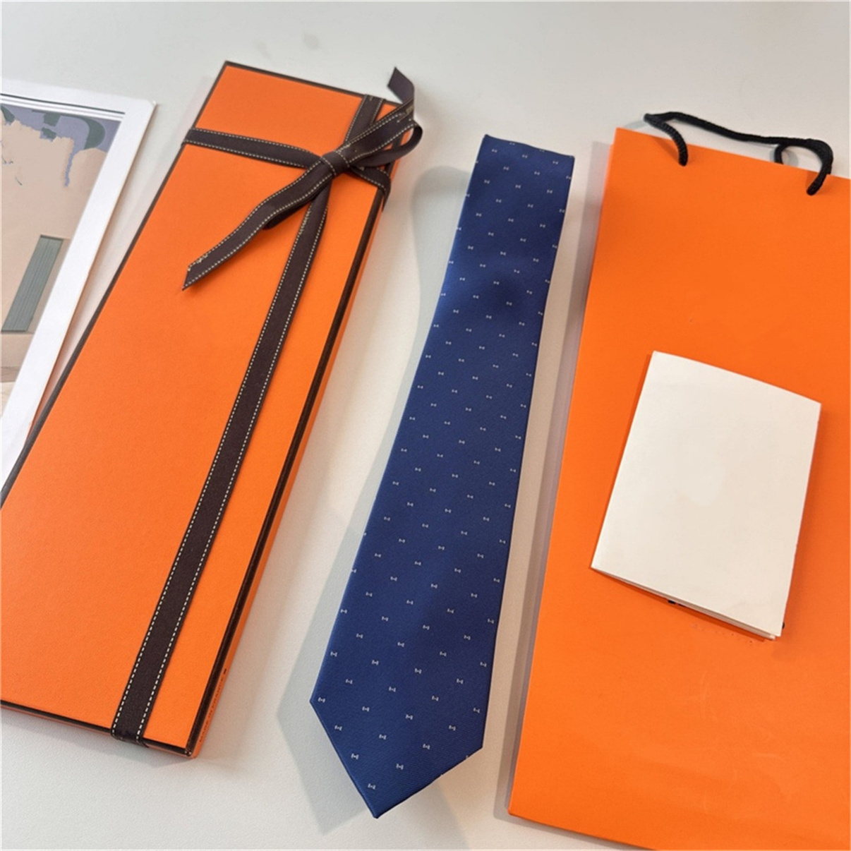 2026 Fashion Aldult Jacquard Party Wedding Business Woven Design Hawaii Neck Ties box New Neck Ties High Quality Letter 100% Tie Silk black blue 917