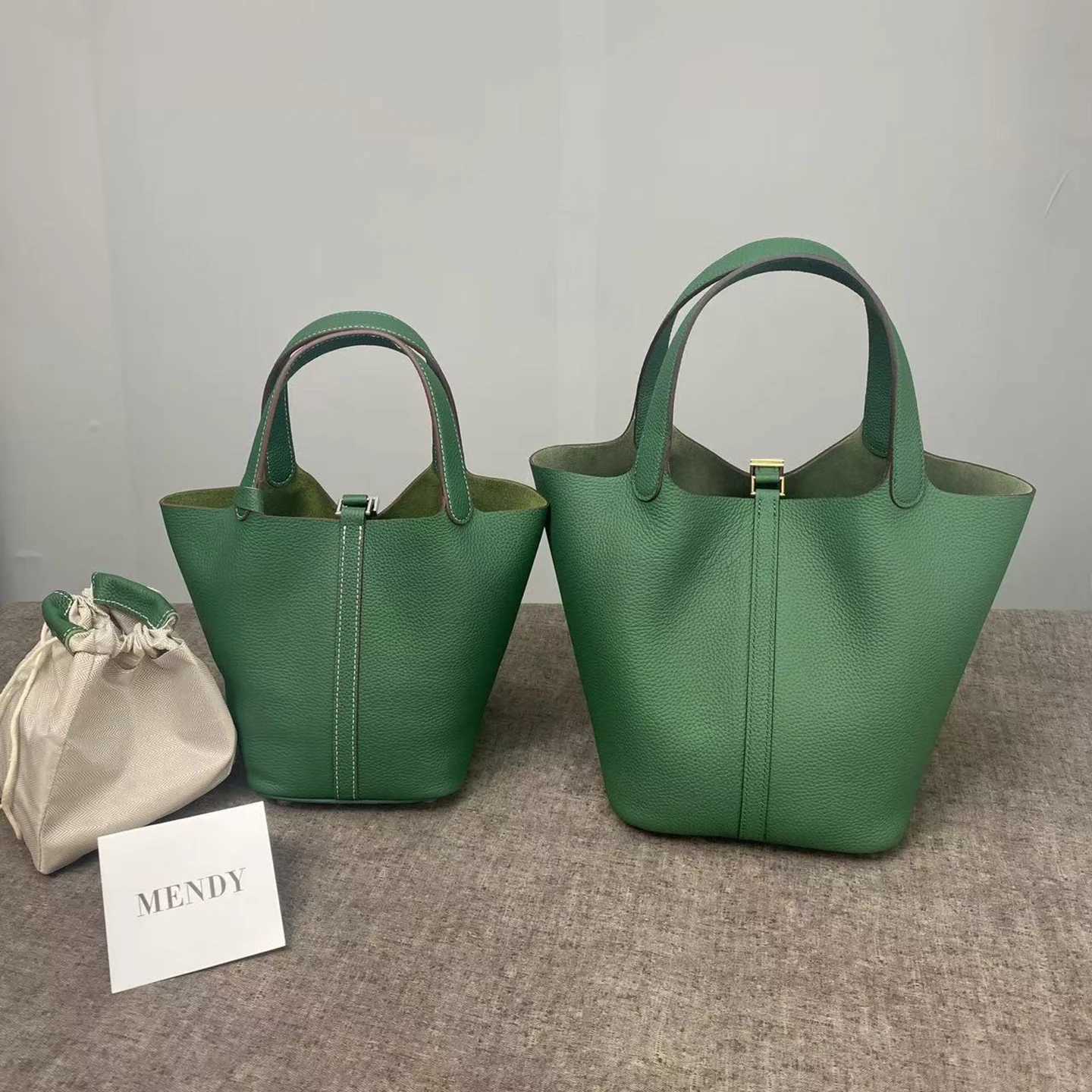 Evening Bags Women's Bag Bucket Bags Female Tote Bag High Quality Hand Bag Ladies Designer Genuine Togo Leather Shoulder Bag Organizer H261016