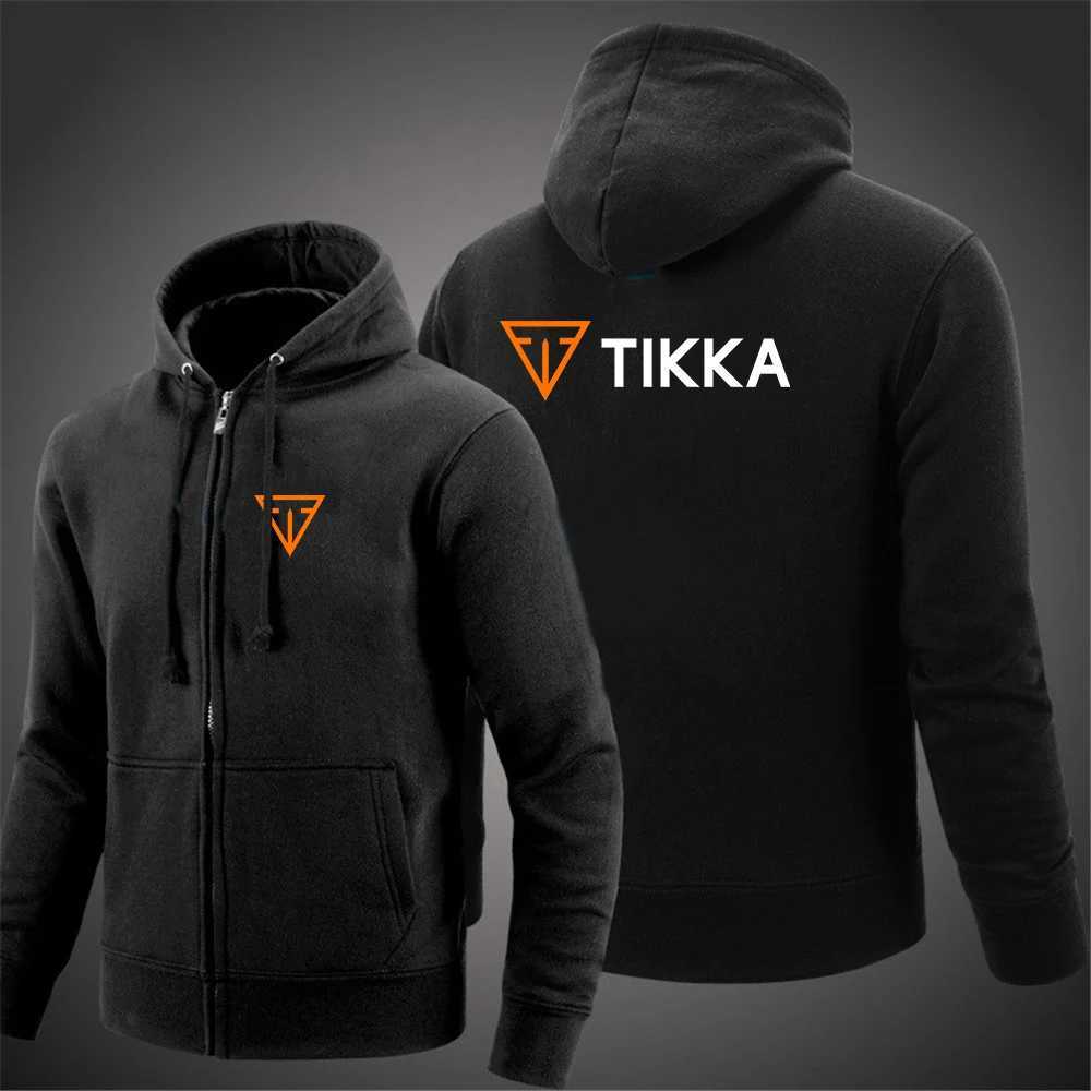 Tikka By Sako Finland Firearms 2022 Men's New Solid Color Hooded Long Sves Zip Harajuku Jacket Sweatshirts Pullover Tops S261017NVTX