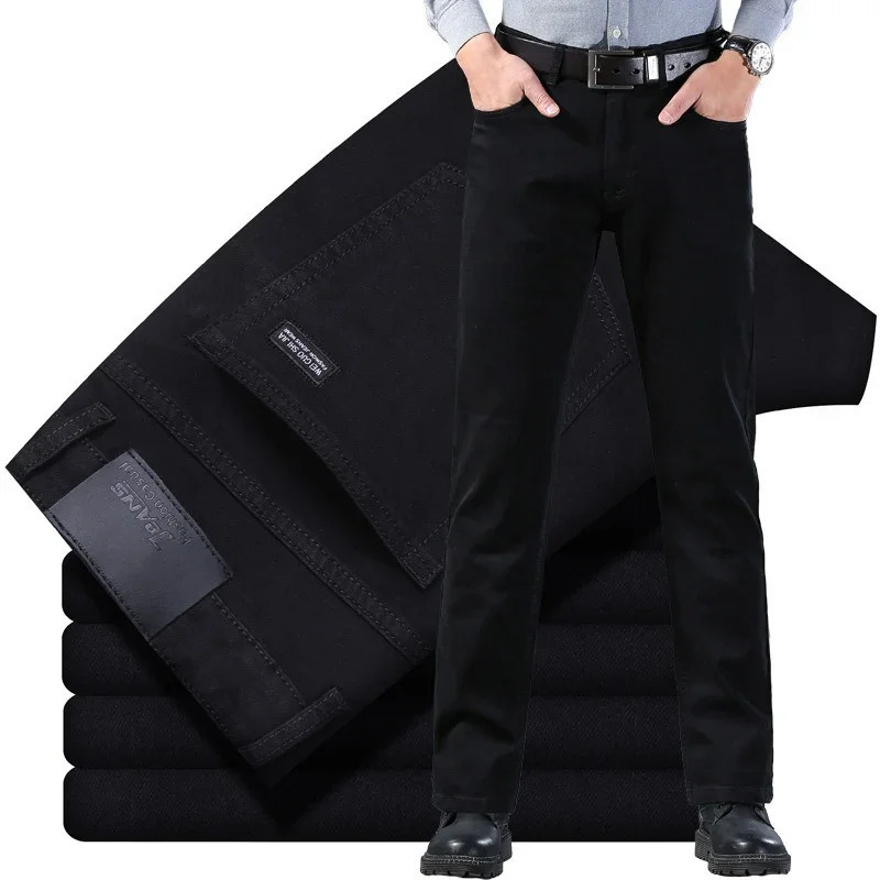 Men Classic Advanced Fashion Jeans Jean Homme Man Soft Stretch Black Biker Masculino Denim Trousers Mens Pants Overalls 261016