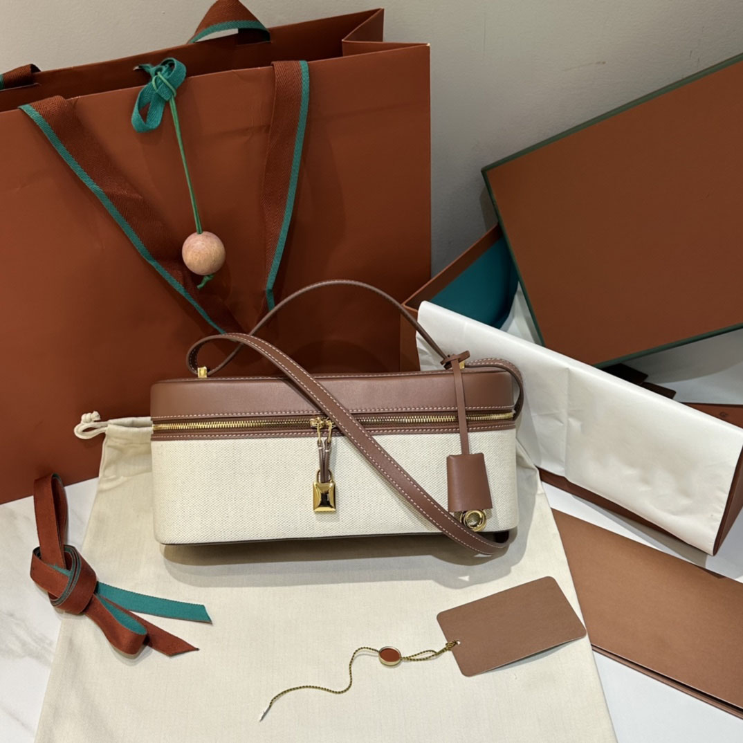 Designer Bag Extra Series Women Minimalist Box Handbag, Gold Zipper Lock Decor Shoulder Bag For Office, Evening Banquet & Daily Wear