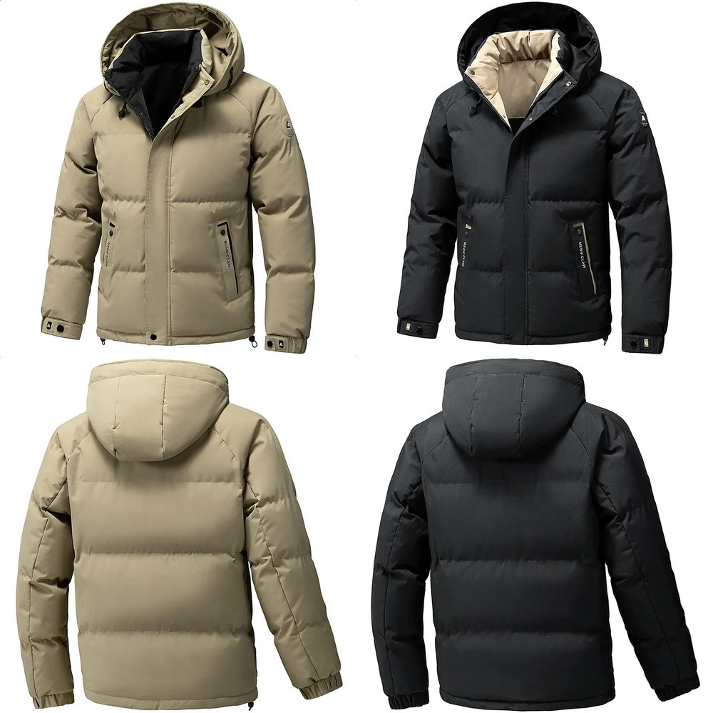 Men's Jacket Stand Collar Mens Parka Winter Down Jacket Fleece Warm Jackets Men Business Leisure Coat Baseball Coats 8891 260914