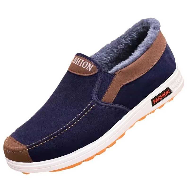 Casual Shoes Casual Sneakers 2025 Autumn New Arrival Men's Winter Warm Cotton Shoes Fashion Plush Comfortable Slip on Men Sports Casual Shoes H