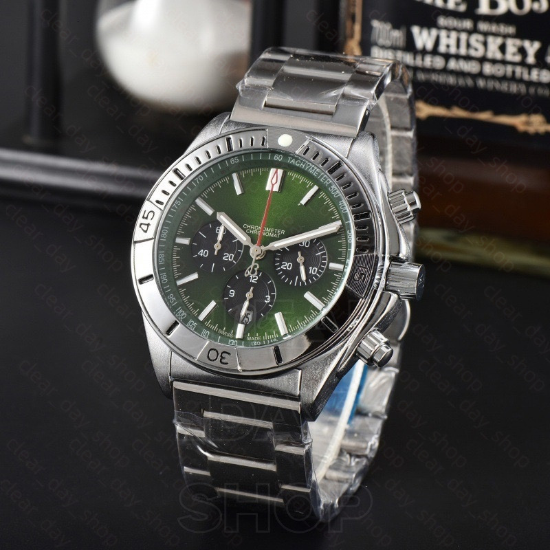 AAA Mens Chronograph Br Watch Designer Breitlinlyness Watch Automatic Quartz Movement Watches Men High Quality Watch Multi Function Calendar Watch f