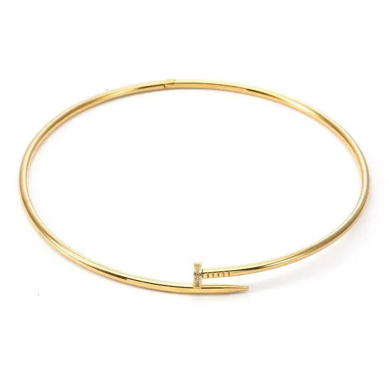 Dainty Adjustable Pendant Necklace Pendant Necklaces Lockets European American Designer Nail Collar Creative Diamond For Men And Women Hip Hop Exagg