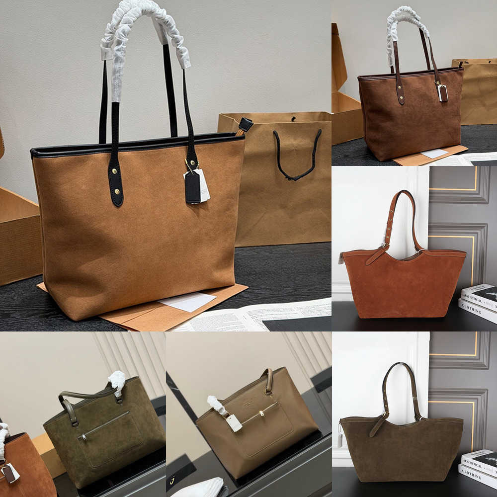 Womens Luxury Shopping bag Designer Station Zipper Tote bag Suede Shoulder bag Coas Underarm Hobo Purse Ladies Large capacity Handbag Crossbody Wall