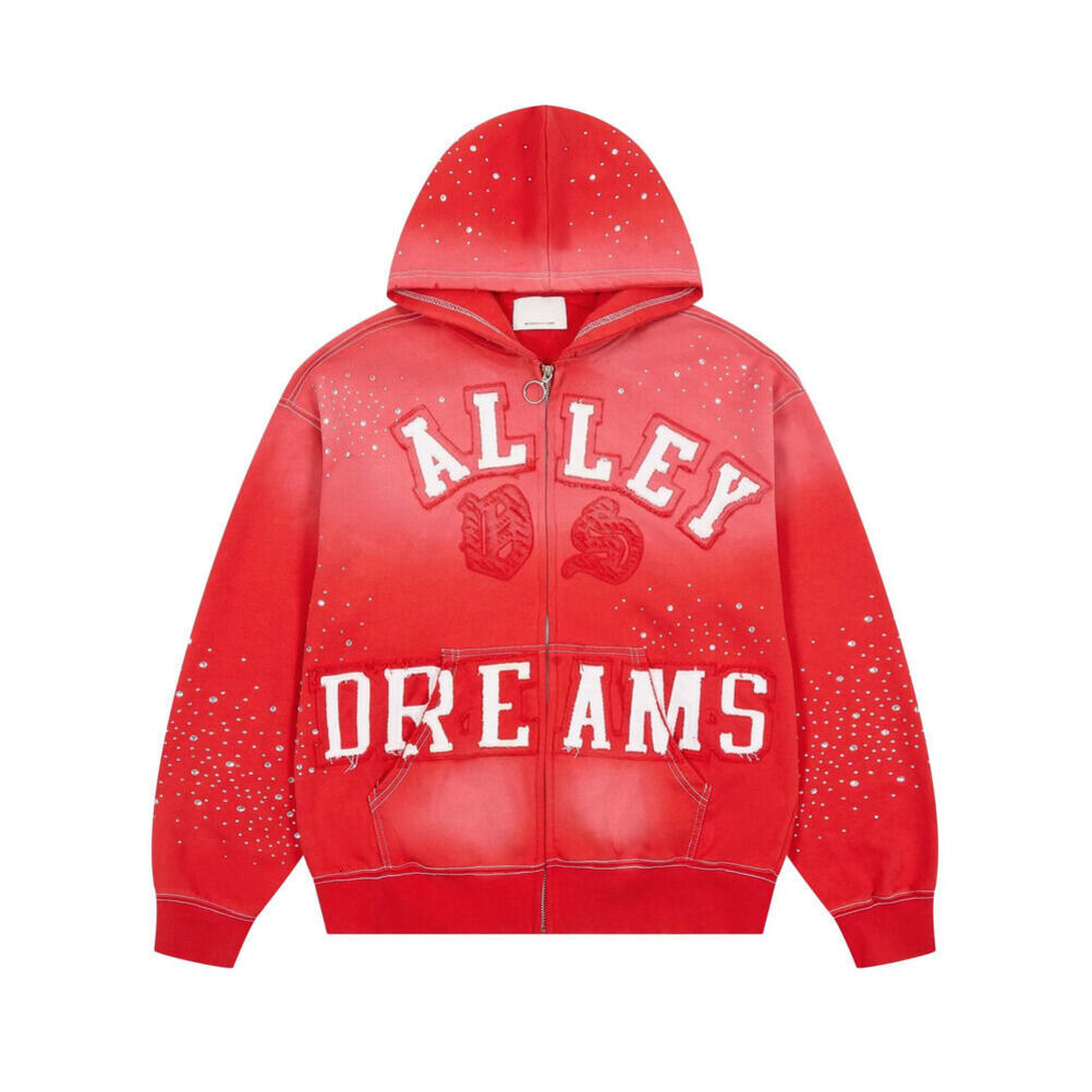 Vale Dream Jacket Mens Zip Up Sweatshirt Fleece Lined High Street Long Sleeve Drawstring Casual Outerwear For Outdoor Running Valleyes Jacket 75E