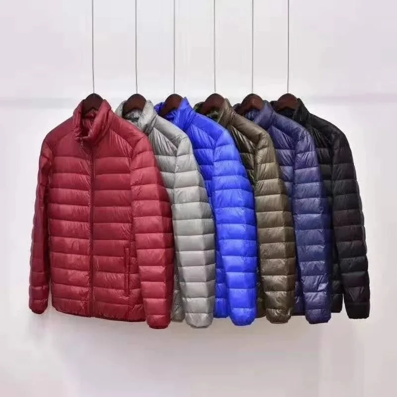 Autumn And Winter Men's Fashion Light Warm Slim Coat Down Jacket Men's Coat 261016