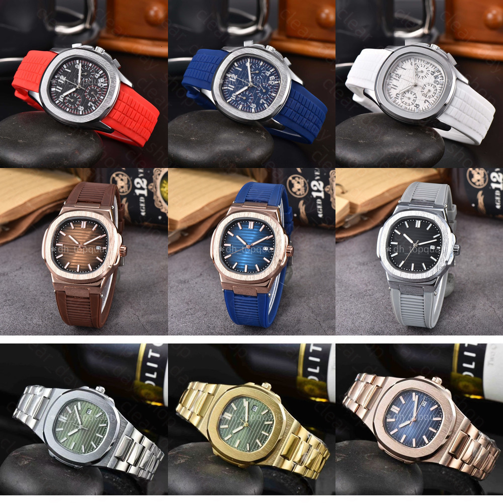 AAA 5711Nautilius Pateklies Watches Designer Watch Luxury Patekeities Philipeities Watch Man Automatic Quartz Movement Watch Chronograph Aquanaut Wa