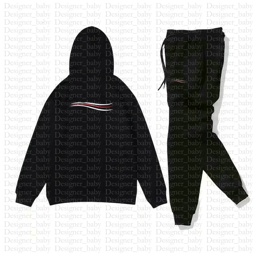 In stock 2 11 years fashion children's BABY boys girls Garment Luxury Pattern kids Designer Sweater Clothing Sets coat+pants black white