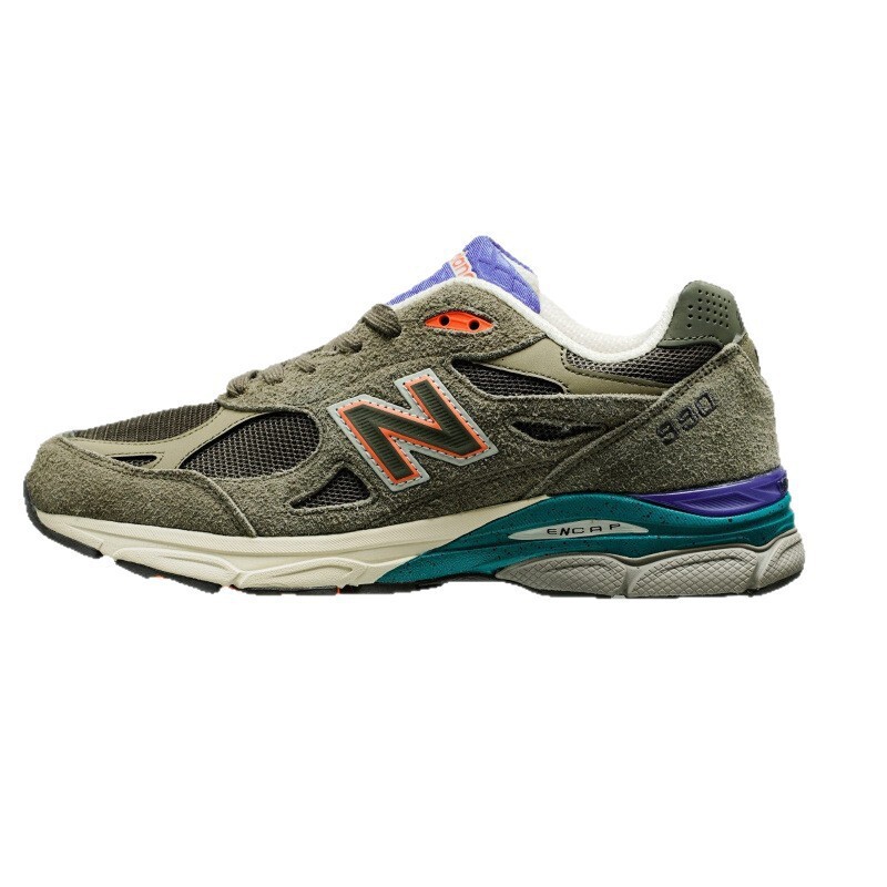 Premium Designer 990 American-made retro mesh casual running shoes with 3M reflective strips, fashionable comfortable for both men and women