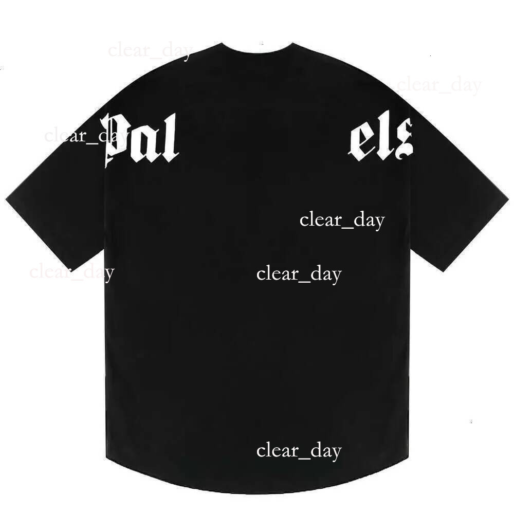 Palmlyness Shirt Oversize American Retro Apparel Men Women Loose Casual Tops Shirt Anti Shrink Sturdy Garment Vintage Style For Palmity Angles Tshir