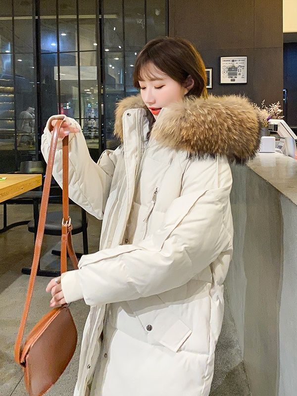 Designer 2026 new plus-size winter down cotton coat for women, mid-length, loose-fitting, Korean-style puffer jacket
