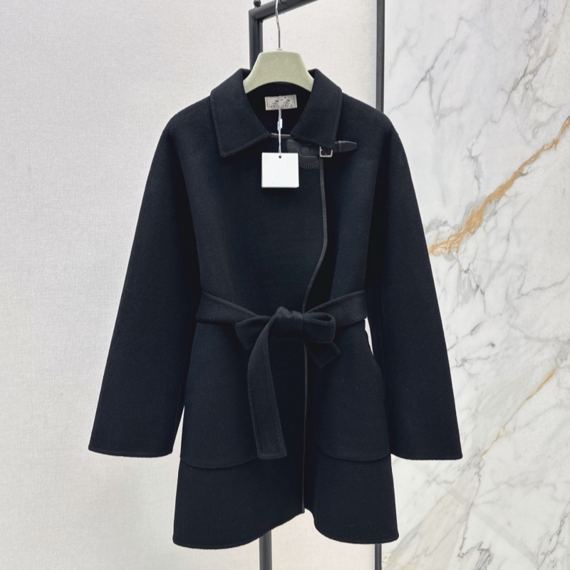coats woman Designer Coat Outerwear for women Luxury Jackets Coat Spring and Autumn Style Elegant Embroidery Double-Sided Horse Coat Jacket Top H963