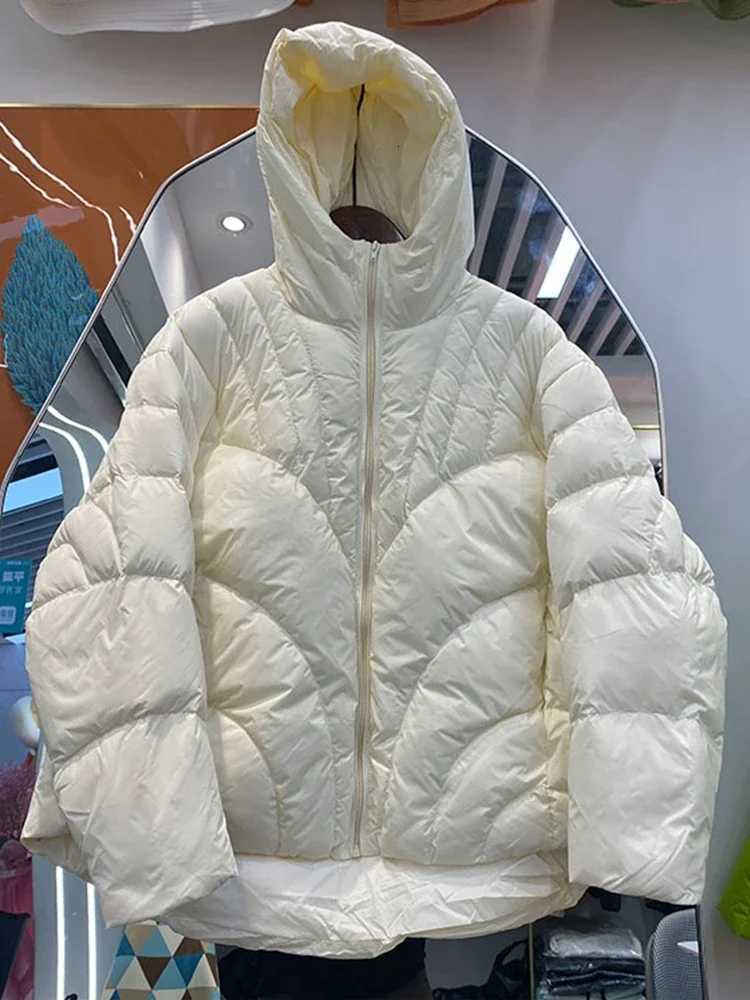 Women's Down Parkas 2023 New Winter 90% White Duck Down Jacket for Women's High-quality Fluffy Short Hooded Warm Down Jacket Winter Coat W