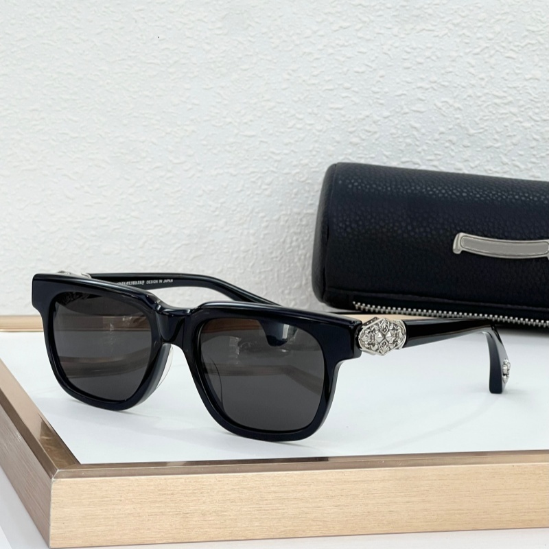 Luxury Chrome CH8358 Eyewear Designer Sunglasses Square Vintage Metal Carving Temple UV400 Men Women Outdoor Driving Sun Glasses With Original Box S