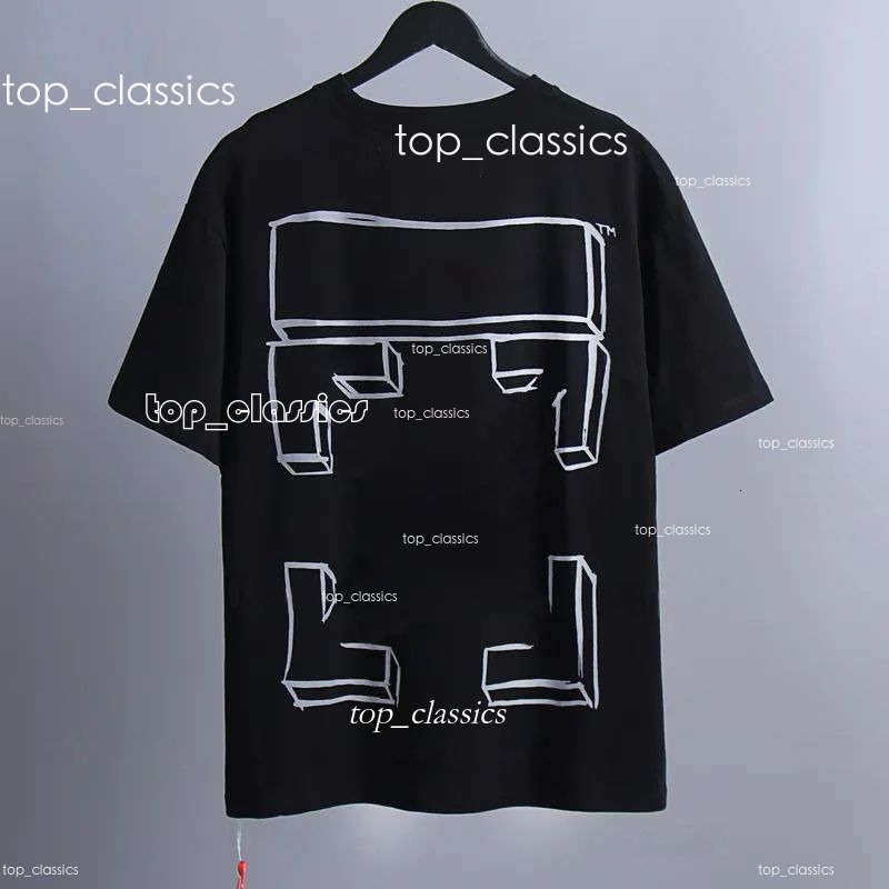 Summer Luxurys Mens And Womens Offes Whitely T Shirt Designers Offness Clothing Loose Tees Top Man Casual Street Graffiti Shirt Sweatshirt Short Sle