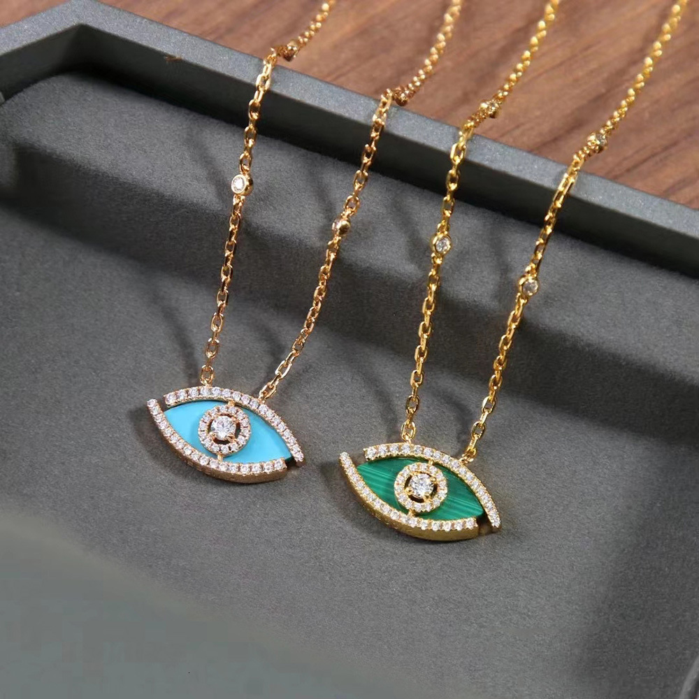 Messikaas Necklace Jewerly Designer Mesikaa Jewerly Sika Eye Necklace For Women Light Luxury Niche Design Fashionable Devil Lady's Clavicle Cha