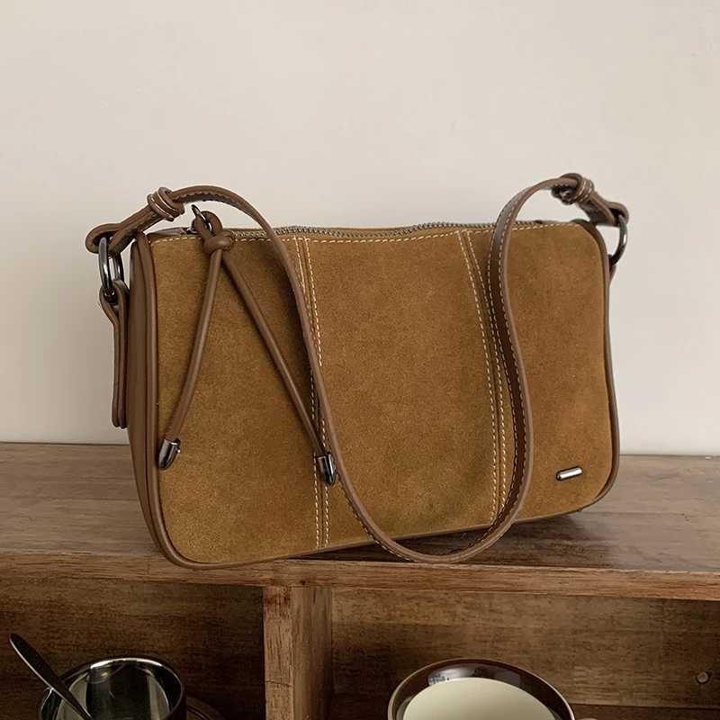 Cross Body 2026 High Quality Soft Genuine Suede Women Tote Bags Large Capacity Female Shoulder Crossbody Bag Handbags Purses A Main H261016