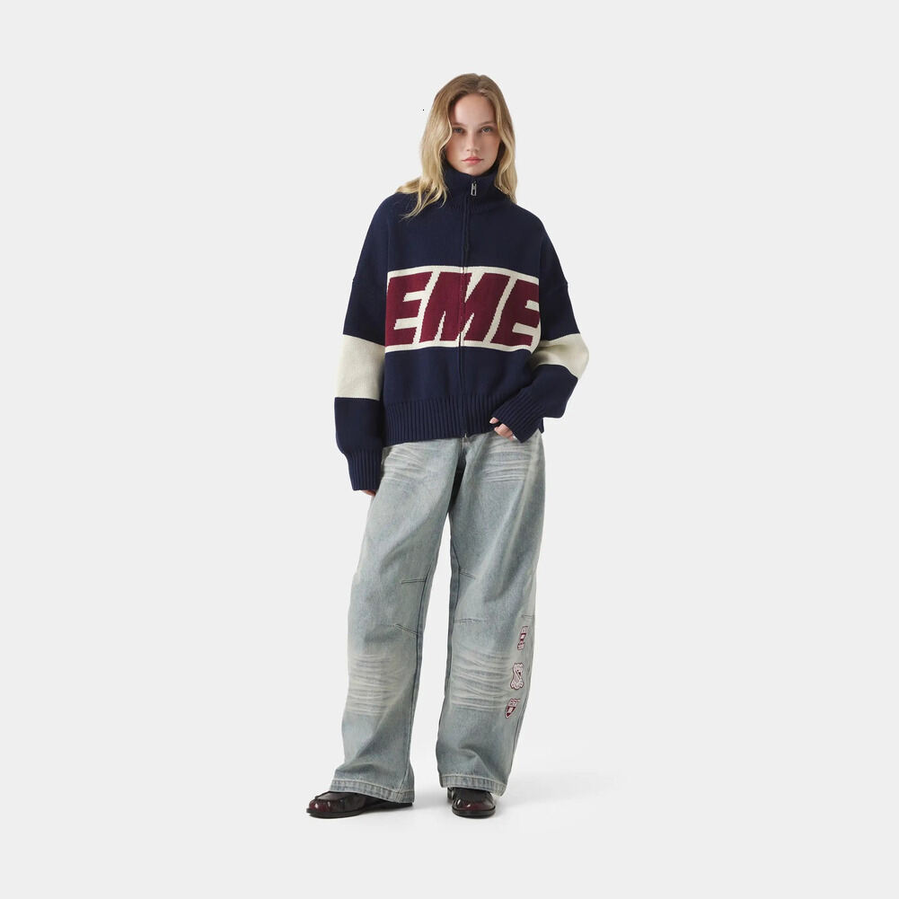 EME Studios Hoodie Designer Unisex Casual Fashion Men Classic Letter Print High Street Autumn Knit Sweater Eme Long Sleeved Pullover Cotton Hooded T