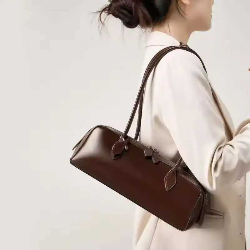 Cross Body Vintage Long Shoulder Bag Women Shoulder Bag PU Leather Ladies Handbag Female Commuter Shopping Underarm Bag H261016