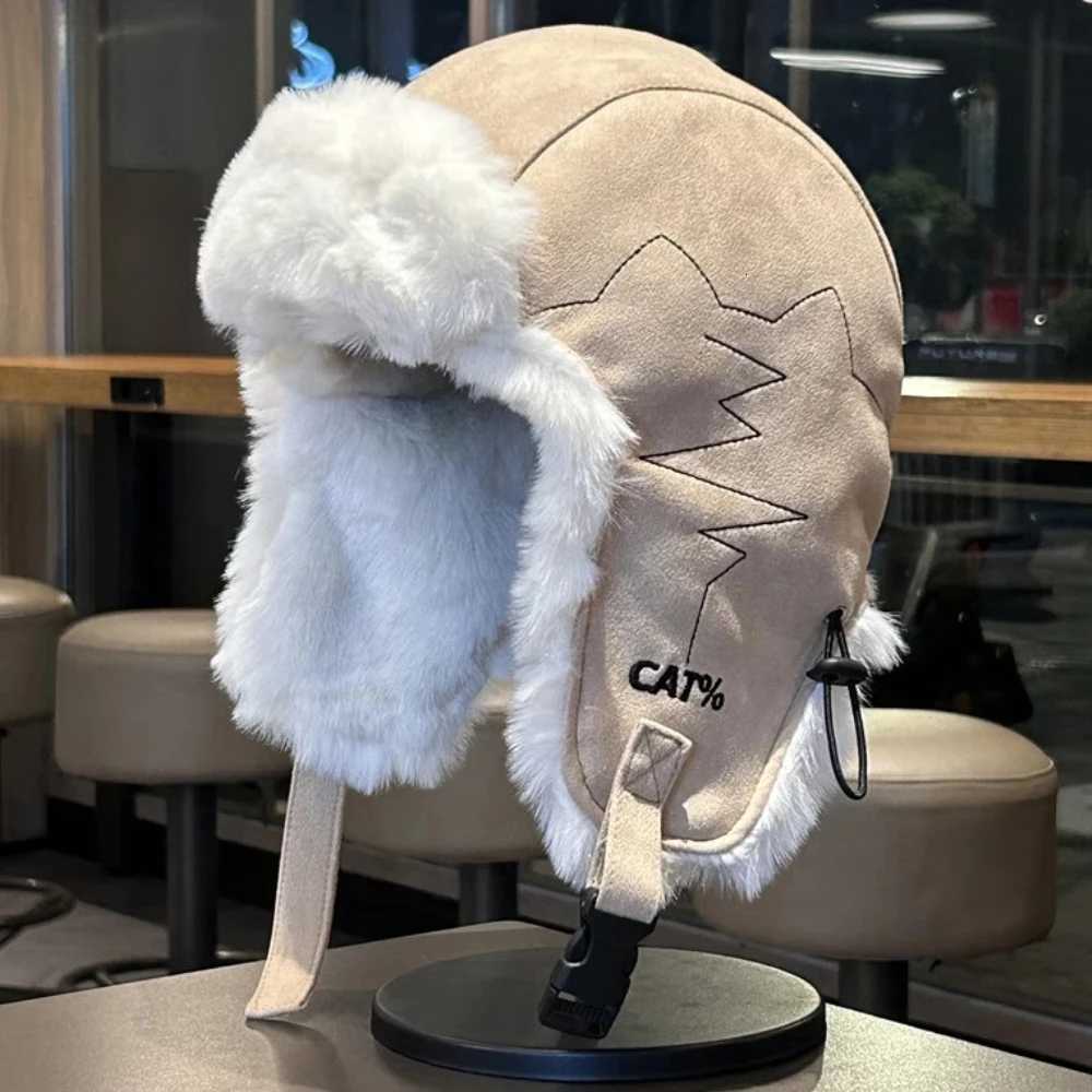 Trapper Hats HT5017 Russian Hat New Thick Warm Winter Hats for Men Women Fleece Fur Lined Beanie Hat Male Female Snow Ski Trapper Earflap CapT261017