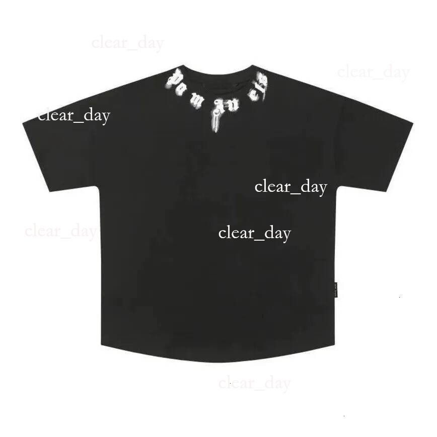 Designer Fashion Mens Palmity Angles Shirt Classic Trend Broken Bear Graphic Palmlyness Tee Womens Crew Neck Sweatshirt Graffiti Shirt Breathable To