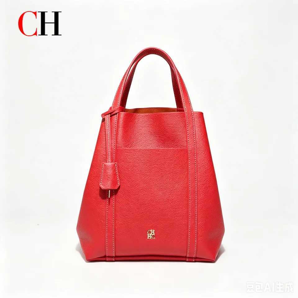 Evening Bags Totes CH Women Tote Bag Large Capacity Shoulder Bag Fashion Handbag Vintage Top Handle Purse Casual Work Bag For Women H261016