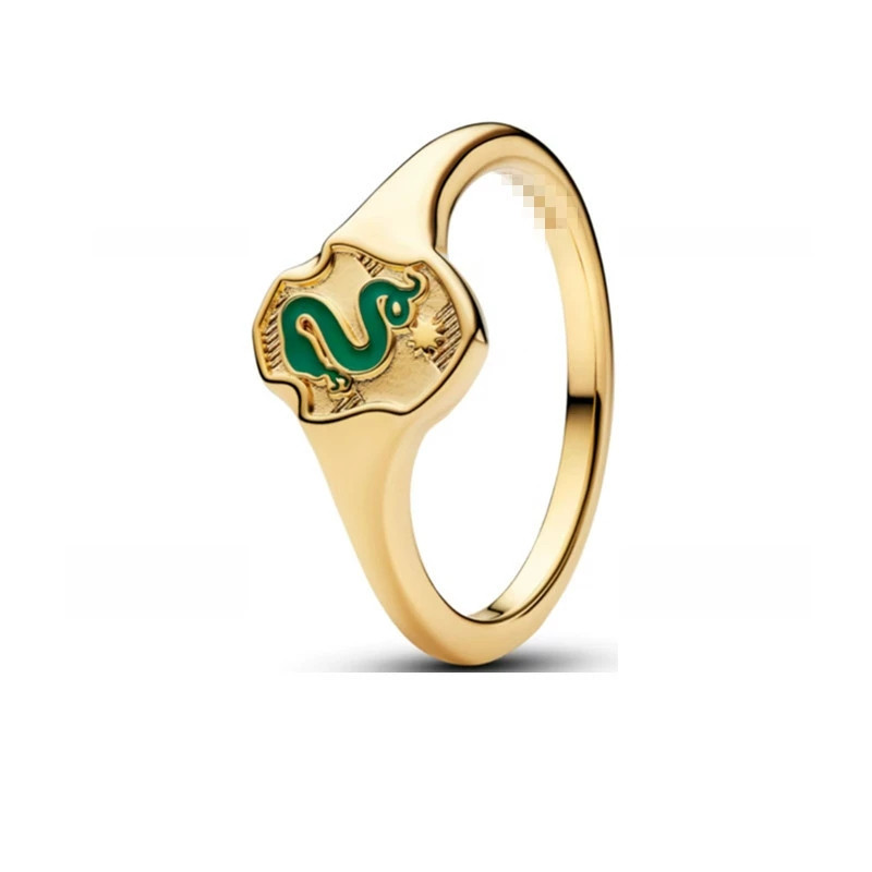 Nouvelle mode femmes filles anneaux en acier inoxydable blanc cuivre argent or blanc Zircon étoile serpent lettre coeur anneaux ronds bijoux un c