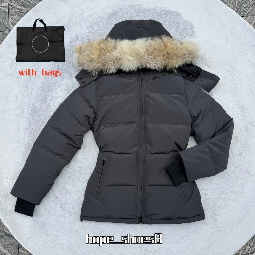 2026 Women Puffer Jackets canadian coats Designer down Jacket Winter Parka Long Coat women Large Pocket Fur Collar Windbreaker women Outerwear Luxur