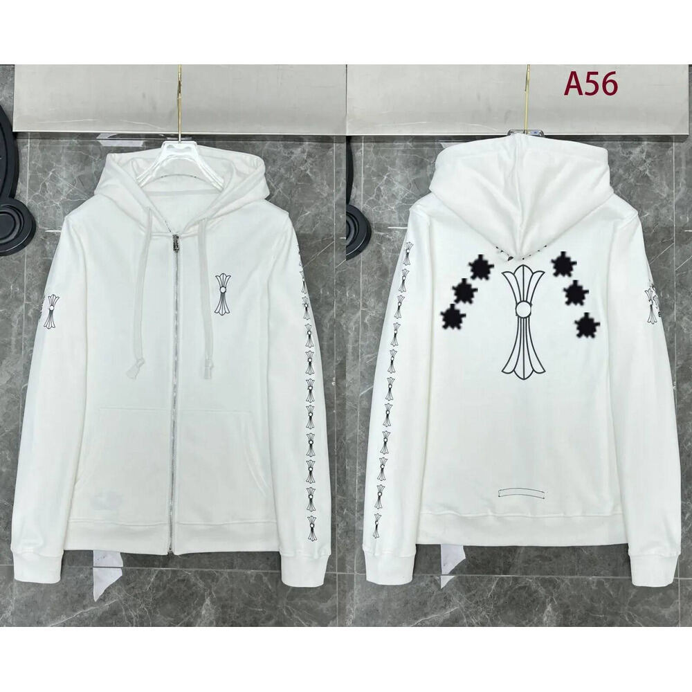 Designer High Chrome Hoodie Quality Heartness Hoodie Men Women Hoodie Cross Sanskrit Sweatshirts Pullover Letter Printed Zipper Ch Long Sleeve Sweat