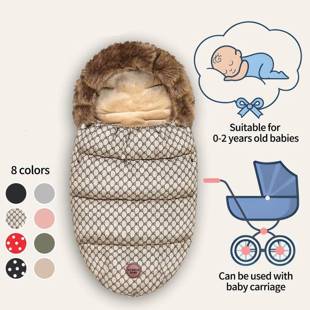 2026 Halloween Baby Winter Hooded Envelope Sleeping Bag Footmuff, Geometric Pattern Stroller Blanket perfume For Unisex cologne Toddler| Designer