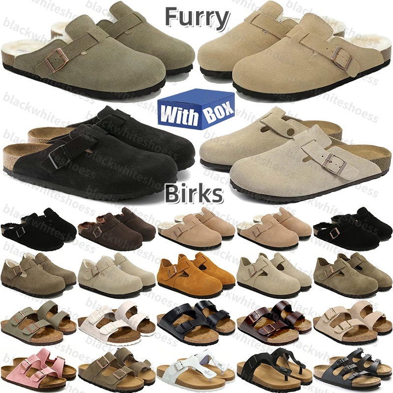 Free Shipping With Box Designer birk birks sandals slides clogs heels slippers claquette sliders sandles clog shoes for mens d h gate womens sandal