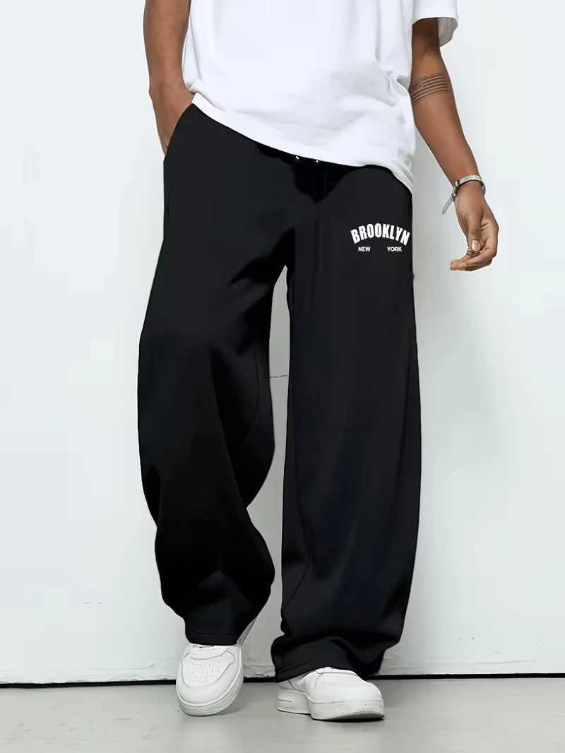2026 New Hot Sale Men's Straight Printed Sweatpants Plus Size High Quality Loose Drawstring Joggers Streetwear Sports Pants S261016N5QE