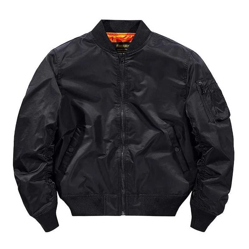 Man Cargo Coat Autumn Winter Street Trend Oversize Men Bomber Jacket Round Neck Long Sve Zipper Versatile Male Outerwear S261017BR6X