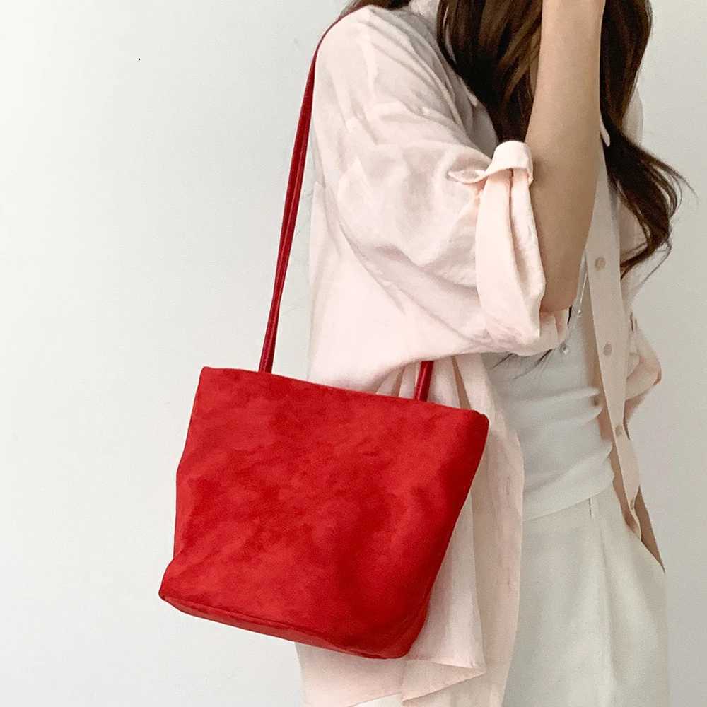 Cross Body Deer Pattern Bucket Bags for Women Handbags Fashion Suede Tote Women's Bag NEW Frosted Shoulder Bag Designer Bags Shopping Purse H26