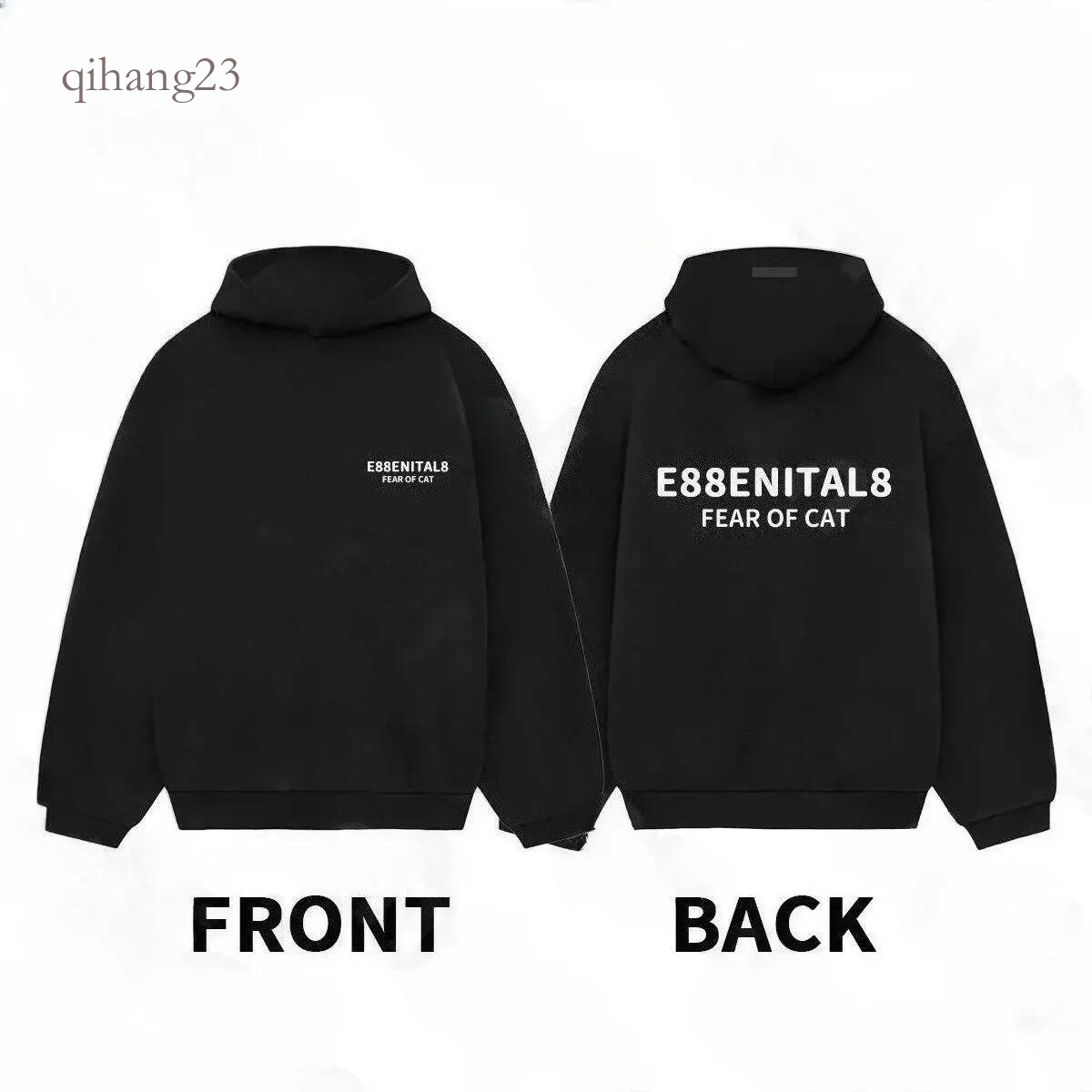 Esentialss Hoodie High Quality Mens Hoodie Sweater Unisex Clothes Pullover Long Sleeve Oneck Letter Printed Cotton Overcoat Streetwear Esentially Sw