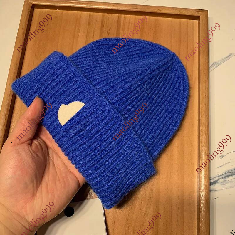 Designer beanie winter women cap Italian trendy warm hat 14 colors classic men's fashion stretch wool casquette hats for men