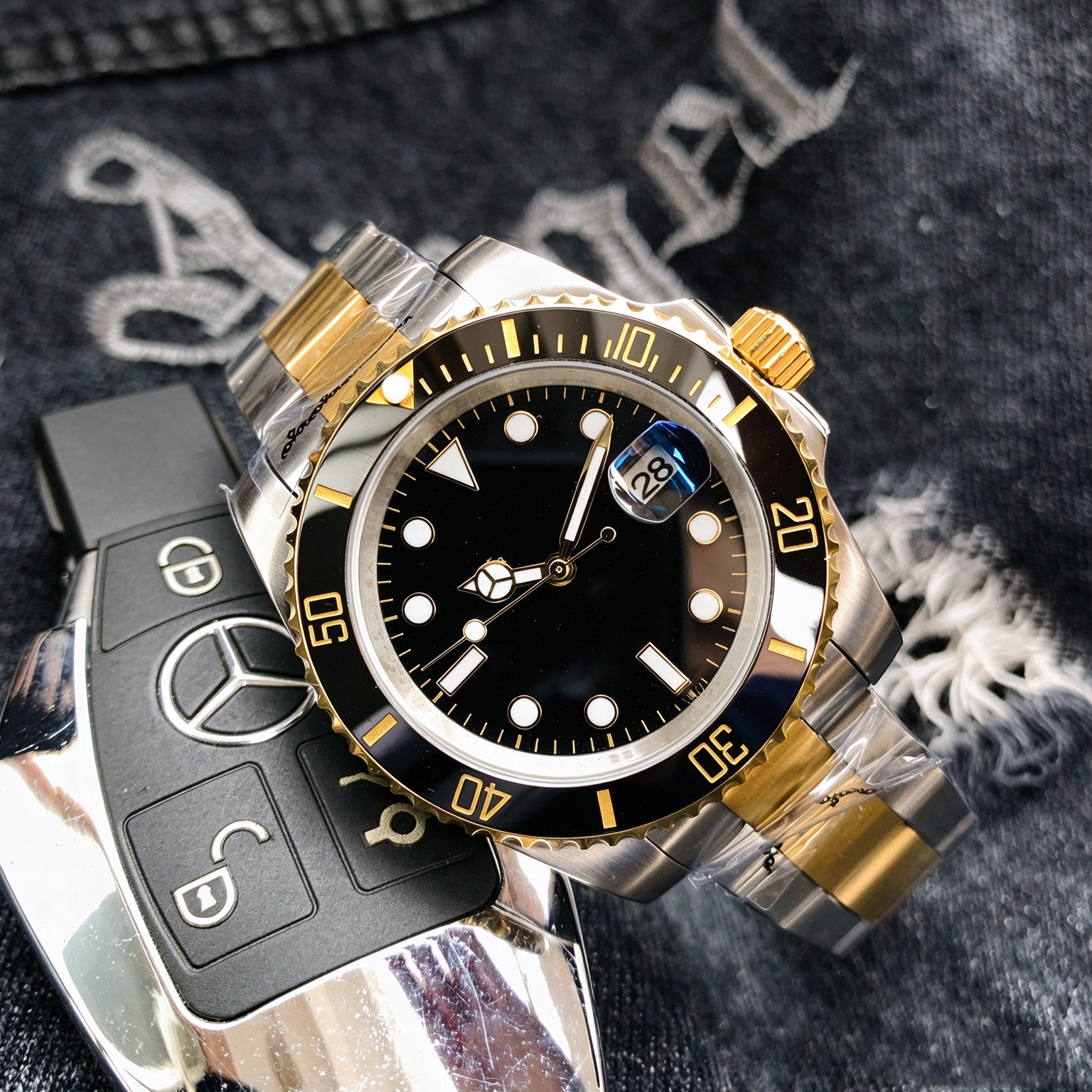 Montre-bracelet de luxe de styliste, 40.5mm, automatique, mécanique, étanche, résistante, bracelet en acier inoxydable, pour hommes