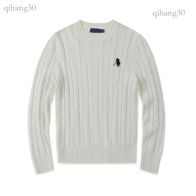 Ralf Sweaters Laurnen Men Polo Sweater Designer Cardigan Quarter Zip Knitted Half Small Horser Jumper Long Sleeve Wool Horse Embroidered Rauph Larue